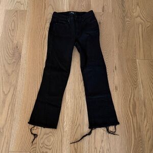 PAIGE Black Manhattan Bootcut Flare Jeans size 23